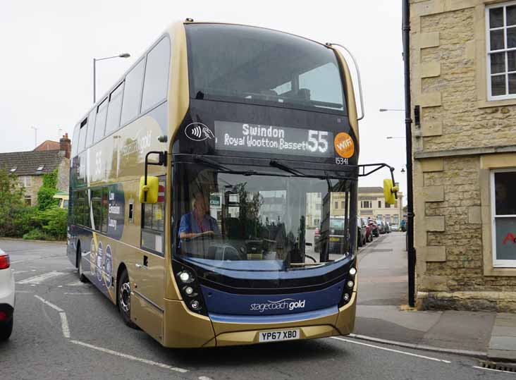 Stagecoach West Scania N250UD ADL Enviro400MMC 15341 Gold